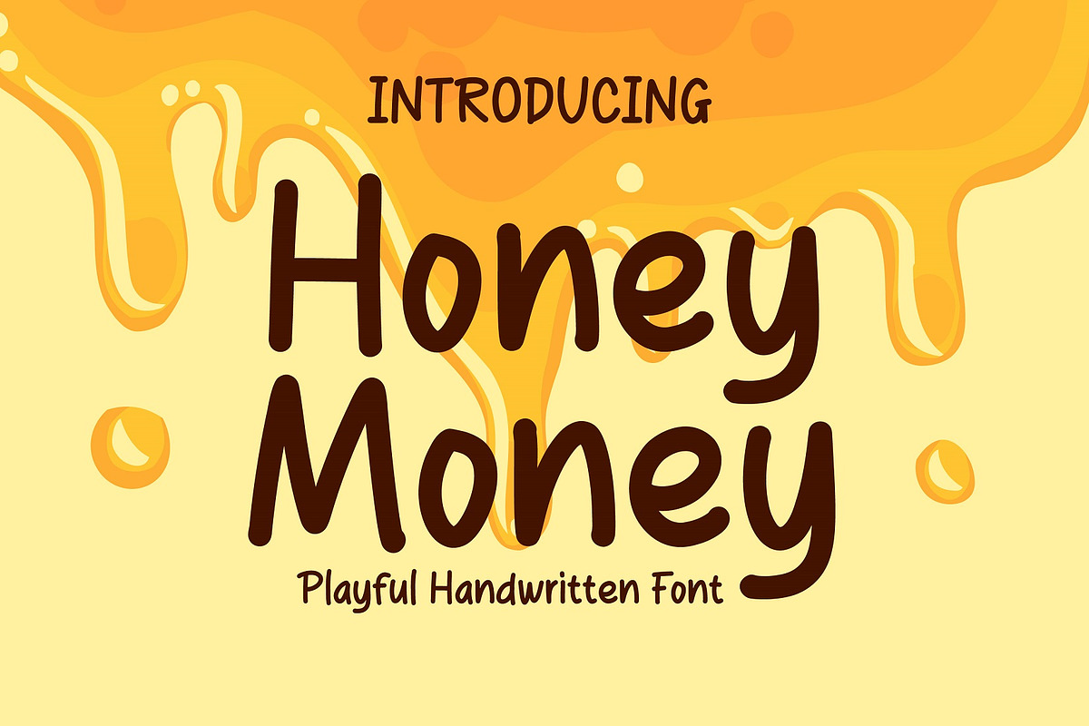 Honey Money Playful Handwritten Font, a Handwritten Font by Gumrega Studio (Photo 1 of 6)