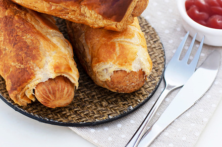 Rolled Hot Dog Sausages