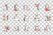 Christmas Hedgehog Clipart, a Seasonal Illustration by Nicolle's Colorful Art (Thumbnail 3 of 7)