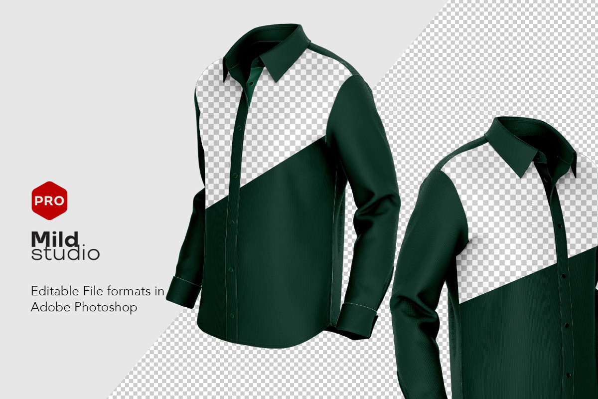 Tactical Dress Shirt V.04 Mockup, a Shirt Mockup by Mildstudio (Photo 6 of 6)