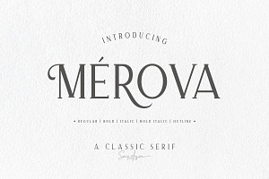 Merova - Classic Serif 5 Fonts