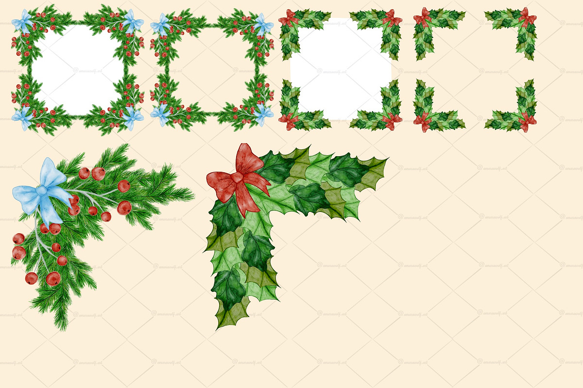 Holiday Pony Clipart & Pattern Bundl, an Object Graphic by Amarawolf's Art (Photo 4 of 13)