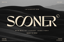 Sooner - Minimalist Luxury Logo Font