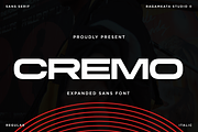 Cremo - Expanded Sans Serif, a Sans Serif Font by RagamKata (Thumbnail 1 of 10)