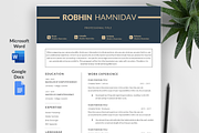 Executive Resume / CV Template, a Resume Template by ResumeFabs (Thumbnail 1 of 8)