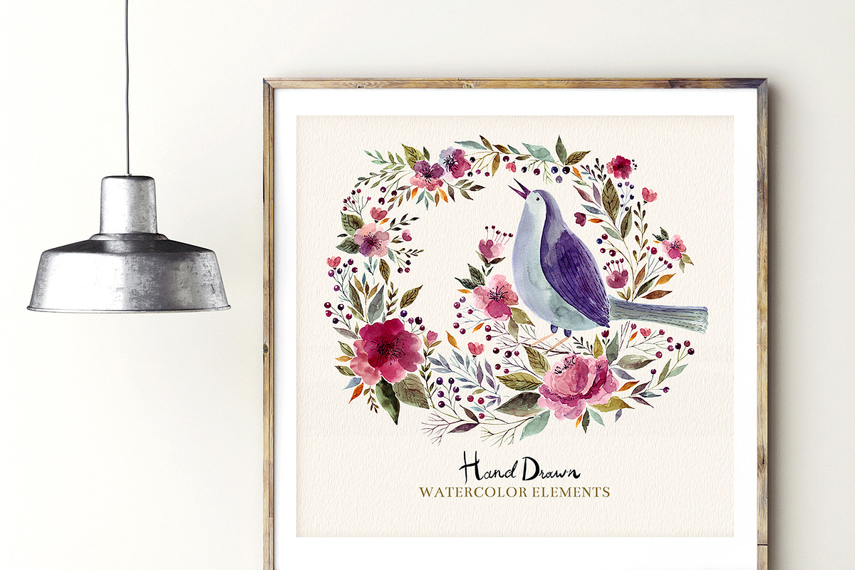 Hand drawn Watercolor Set, a Texture Illustration by MoleskoStudio (Photo 9 of 9)