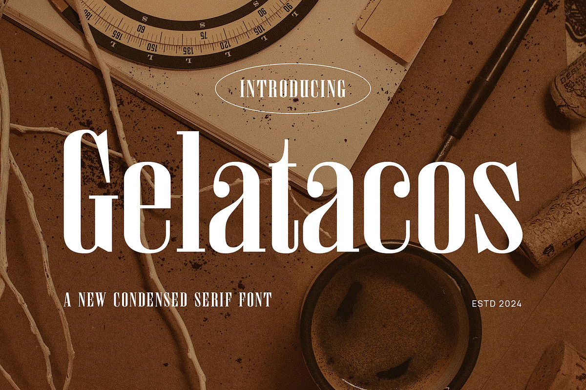 Gelatacos - Classy & Stylish Serif, a Serif Font by TypeLogue (Photo 1 of 5)
