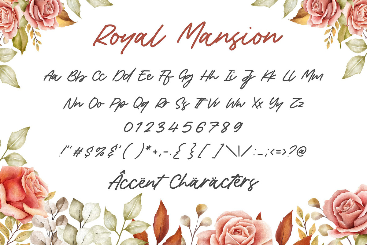 Royal Mansion - Monoline Font, a Script Font by Balpirick Studio (Photo 6 of 7)