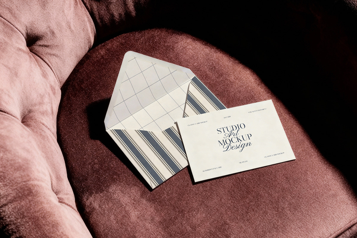 A6 Card & Envelope Mockup | Rose, a Product Mockup by nkate (Photo 1 of 5)