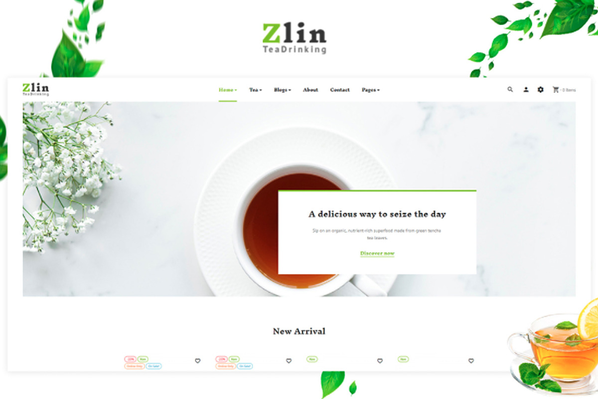 Leo Zlin - Tea Shop, a Bootstrap Template by LeoTheme (Photo 1 of 8)