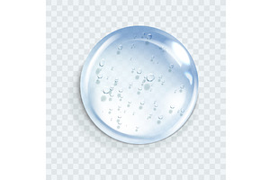 Hyaluronic acid bubble, a Healthcare Illustration by Things for designers