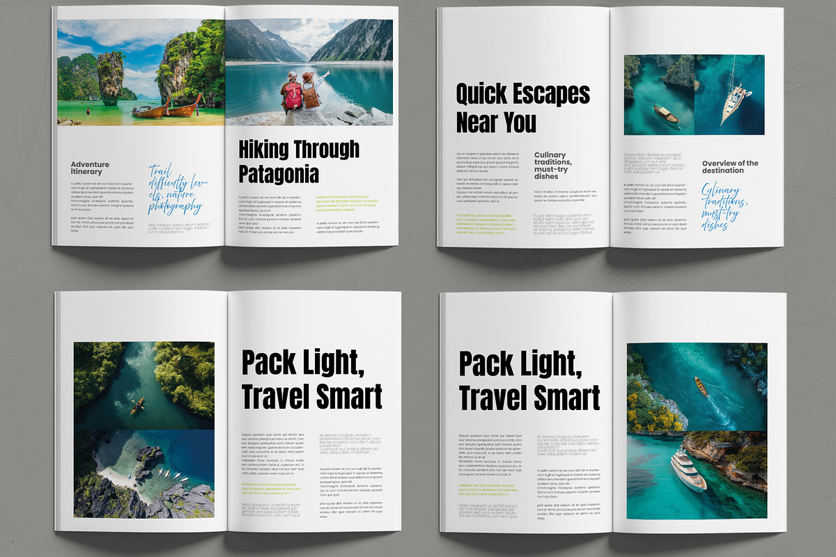 Travel Magazine Template preview 3