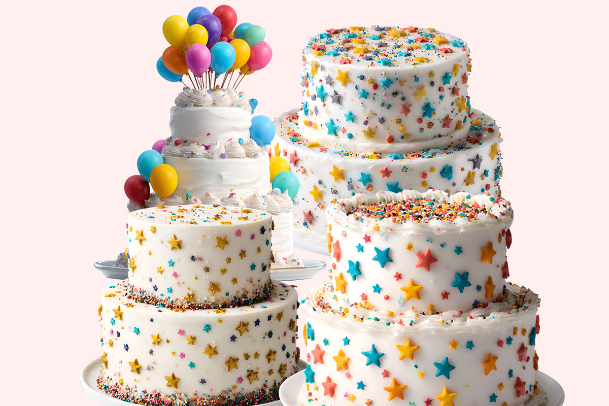 Birthday Cake Clipart PNG Bundle, a Graphic by M9 Design