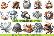 Silver Vintage Aesthetic Autumn Png, an Illustration by cherrydesign (Thumbnail 1 of 3)