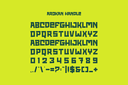 Arokan Handle - Round Font, a Sans Serif Font by Iqsiart Studio (Thumbnail 2 of 7)