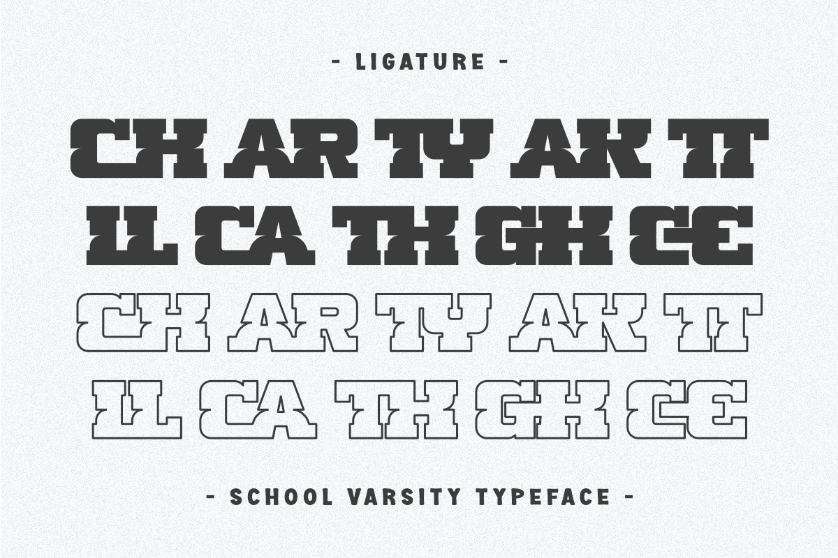 School Varsity - Condensed Slab, a Slab Serif Font by Pian45 Studio (Photo 4 of 10)