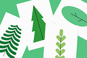 Forest trees, green plants set, a Decorative Illustration by Good Studio (Thumbnail 2 of 3)