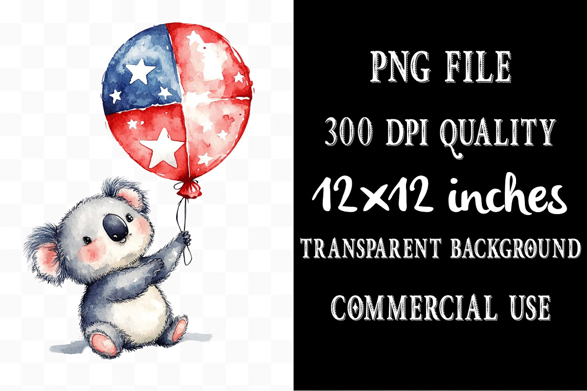 Animals 4th July Clipart PNG, an Illustration by Designking (Photo 4 of 5)