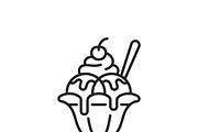 41 Outline Ice Cream Shop Icons, an Outline Icon by adenpinkstore (Thumbnail 12 of 19)