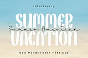 Summer Vacation Duo, a Handwritten Font by DN Creative (Thumbnail 1 of 8)