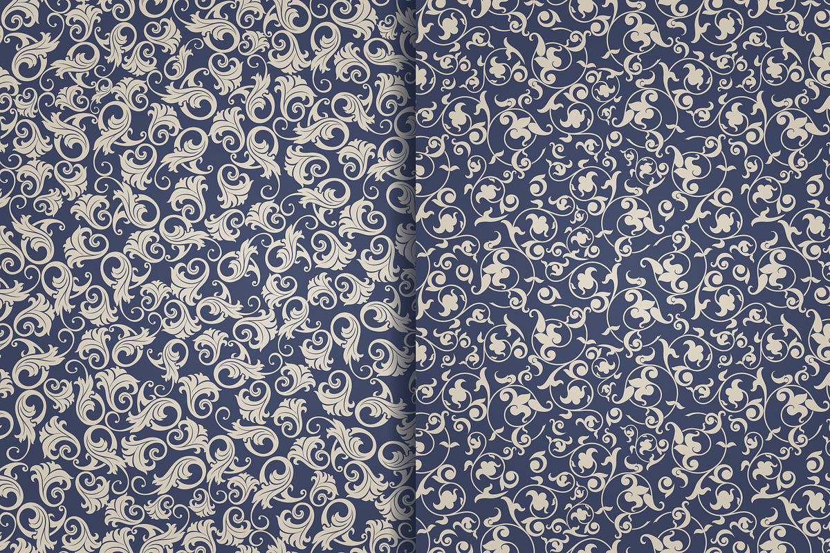 Set of 10 seamless pattern Baroque, a Pattern Graphic by NataLito (Photo 5 of 6)