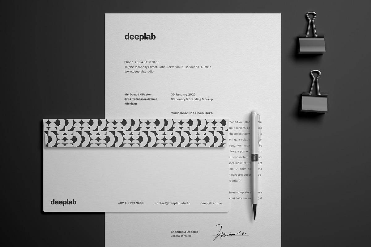 Elegant Stationery Branding Mockup, a Product Mockup by Deeplab (Photo 5 of 21)