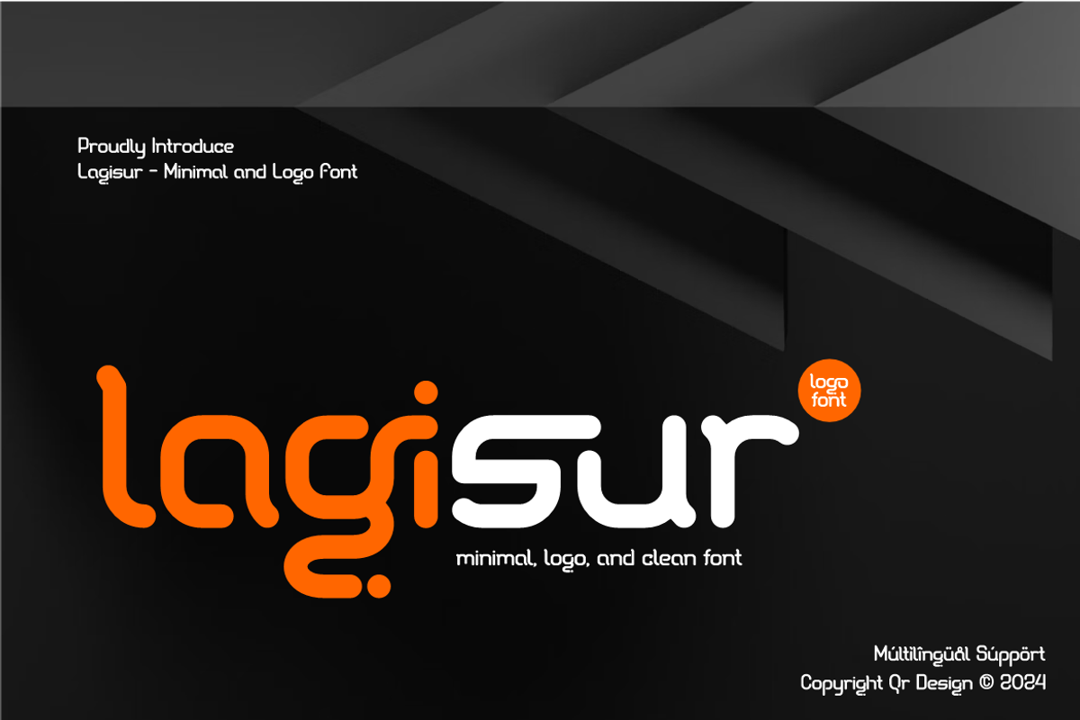 Lagisur - Minimal Logo Font, a Sans Serif Font by QR Design Studio (Photo 1 of 13)
