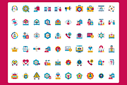 60 Customer Relationship Management, a Solid Icon by Flat Icons (Thumbnail 2 of 7)