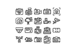 Various camera types and recording, an Object Graphic by pikepicture