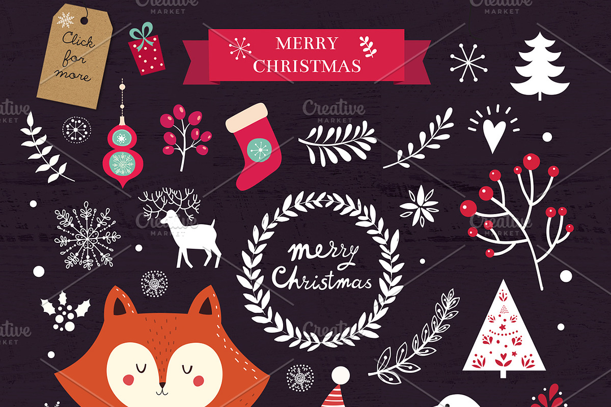Big Christmas Bundle, an Animal Illustration by MoleskoStudio (Photo 4 of 11)