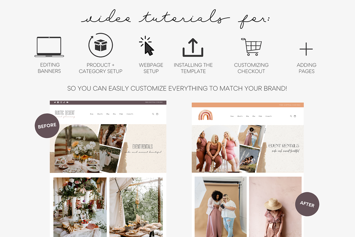 Feminine Shopify Theme | Rustic, a Templates & Theme by Easy Website Themes (Photo 8 of 11)