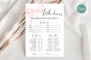 Birthday Party Game Template, an Invitation Template by Elena Medvedeva (Thumbnail 1 of 5)