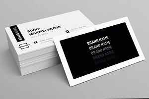 Simple Business Card Layout, a Card Template by MightyDesign