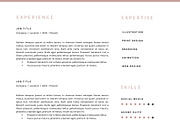 3 Page Resume Template | INDD + DOCX, a Resume Template by BlackDotResumes (Thumbnail 5 of 5)