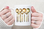 Watercolor Vintage Baking Clipart, an Illustration by Sublimation Artist (Thumbnail 5 of 6)