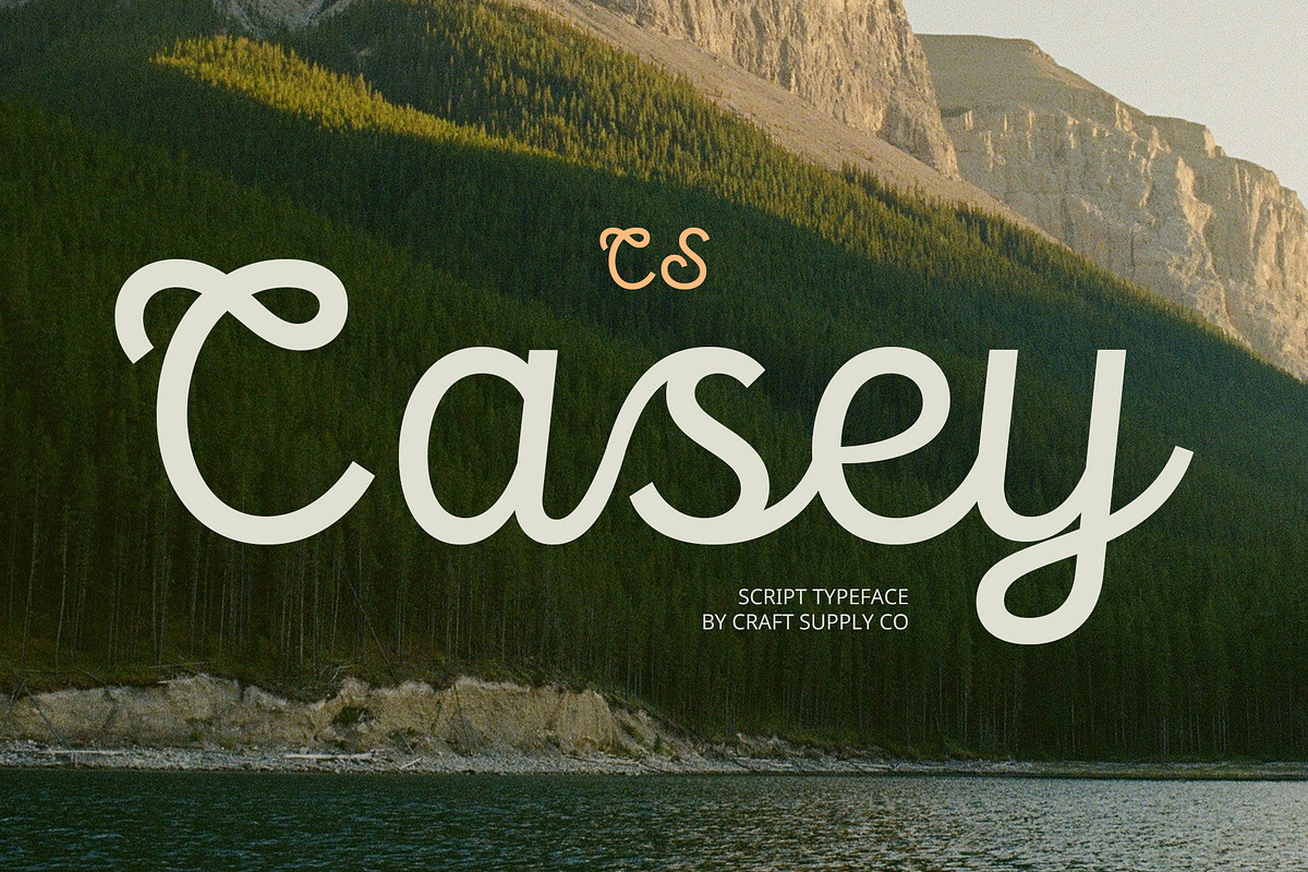 CS Casey – Script Font, a Script Font by Craft Supply Co. (Photo 1 of 8)