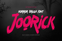 JOORICK - Horror Brush Font