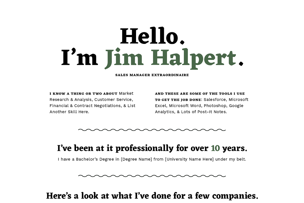 Human-Voiced Resume CV Template, a Resume Template by More Profesh (Photo 6 of 6)