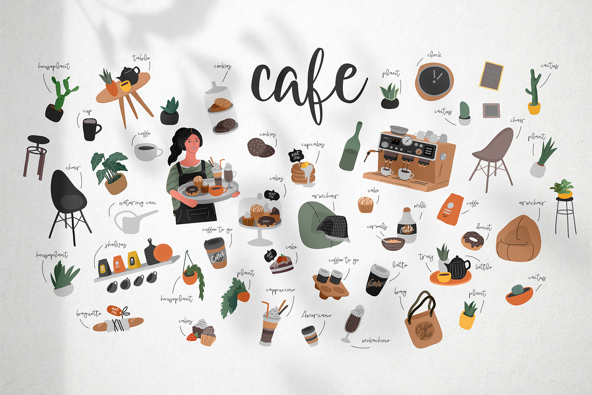 Enjoy Coffee. Collection, a Food Illustration by Merfin (Photo 7 of 9)