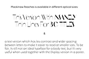 Mackinaw Peaches - Display Font, a Sans Serif Font by Suolahti Type (Thumbnail 5 of 11)
