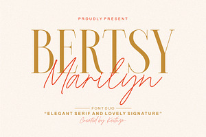 Bertsy Marilyn - Font Duo