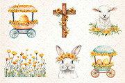Watercolor Marigold Easter Clipart, an Illustration by Dream Creation (Thumbnail 5 of 6)