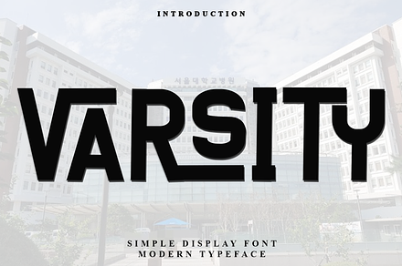 VARSITY, a Script Font by FreshTypeINK