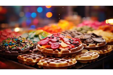 butter background waffle food ai, a Background Photo by pikepicture