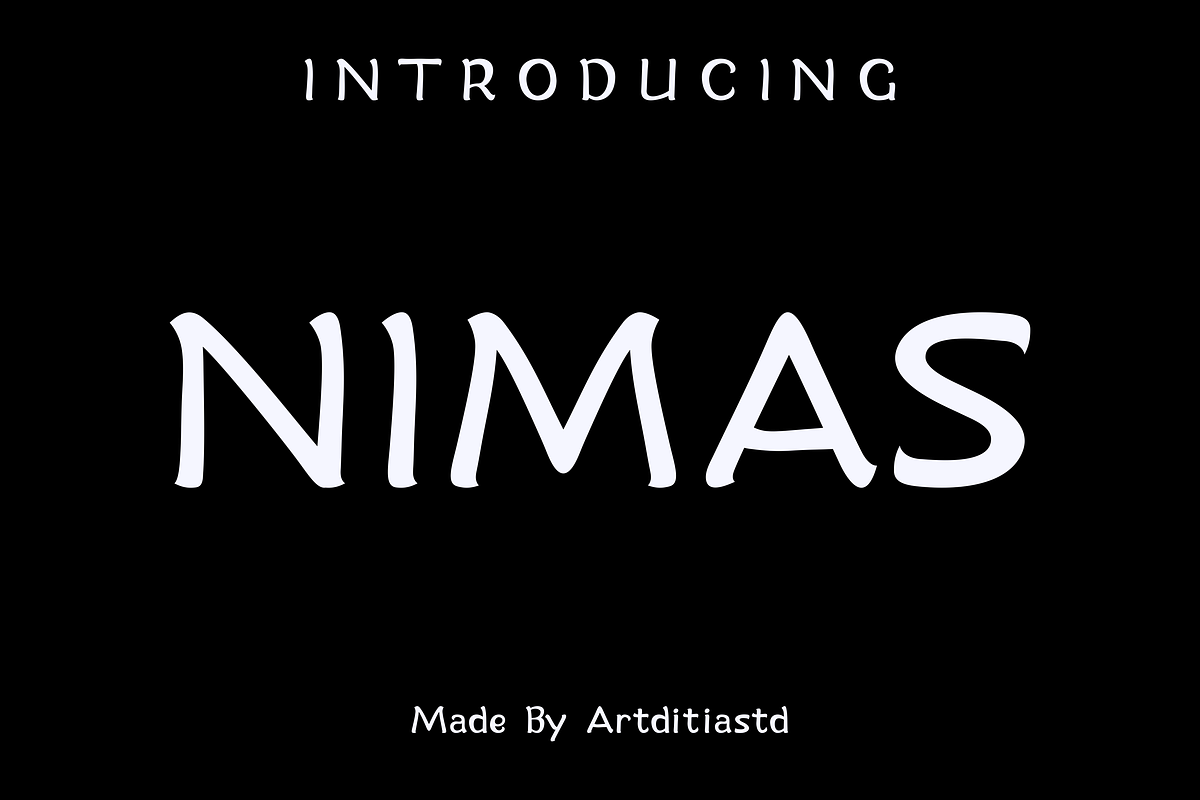 Nimas font, a Handwritten Font by artditiastd (Photo 1 of 3)