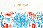 Christmas Vector Collection, a Decorative Illustration by Lubov Illustrations Shop (Thumbnail 1 of 7)