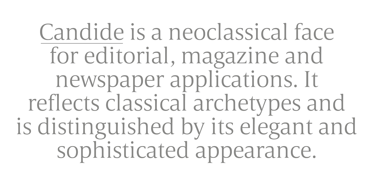 Candide, a Serif Font by Hoftype (Photo 4 of 16)