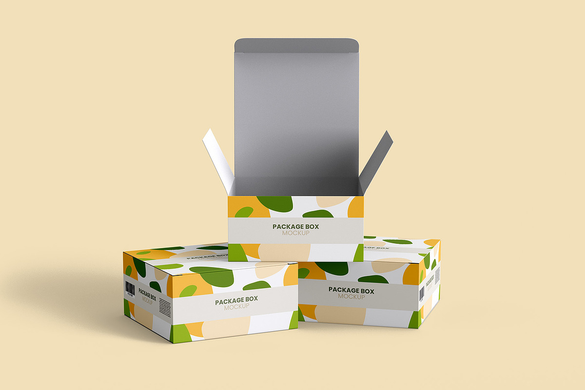 Package Box Mockup - 7 views, a Packaging Mockup by Illusiongraphic (Photo 8 of 19)