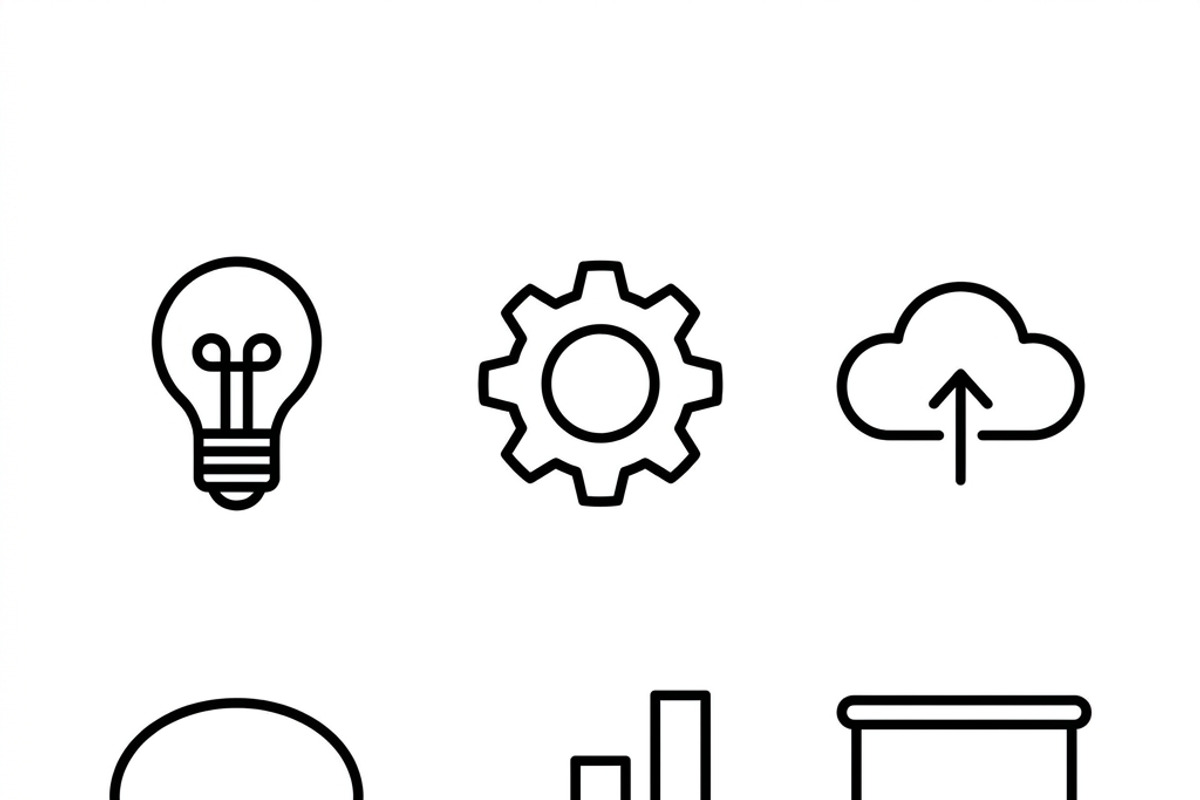 44 Business Presentation Icons, an Outline Icon by adenpinkstore (Photo 8 of 14)