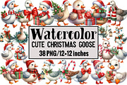 Cute Christmas Goose, an Illustration by Design Market (Thumbnail 1 of 3)